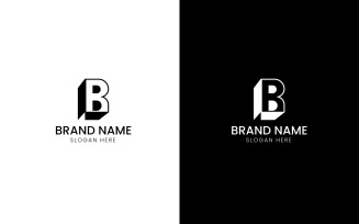 letter B 3d business logo-08-245