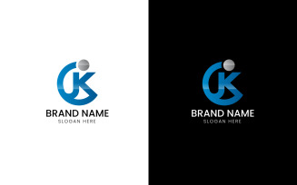 Letter CK company logo-08-248