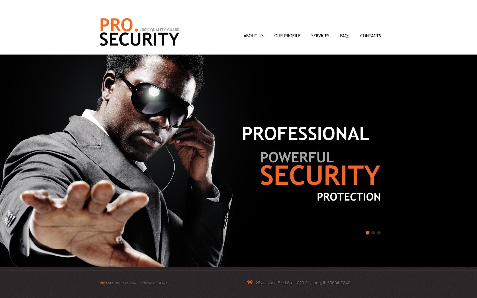 Security Website Template 43738