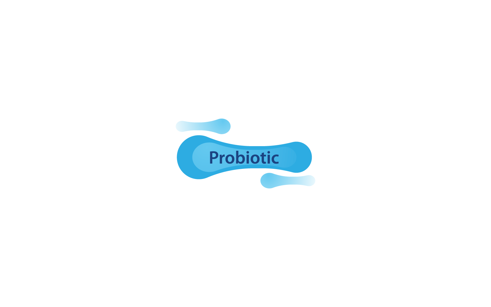 Bacterial Probiotic icon vector design template Logo Template