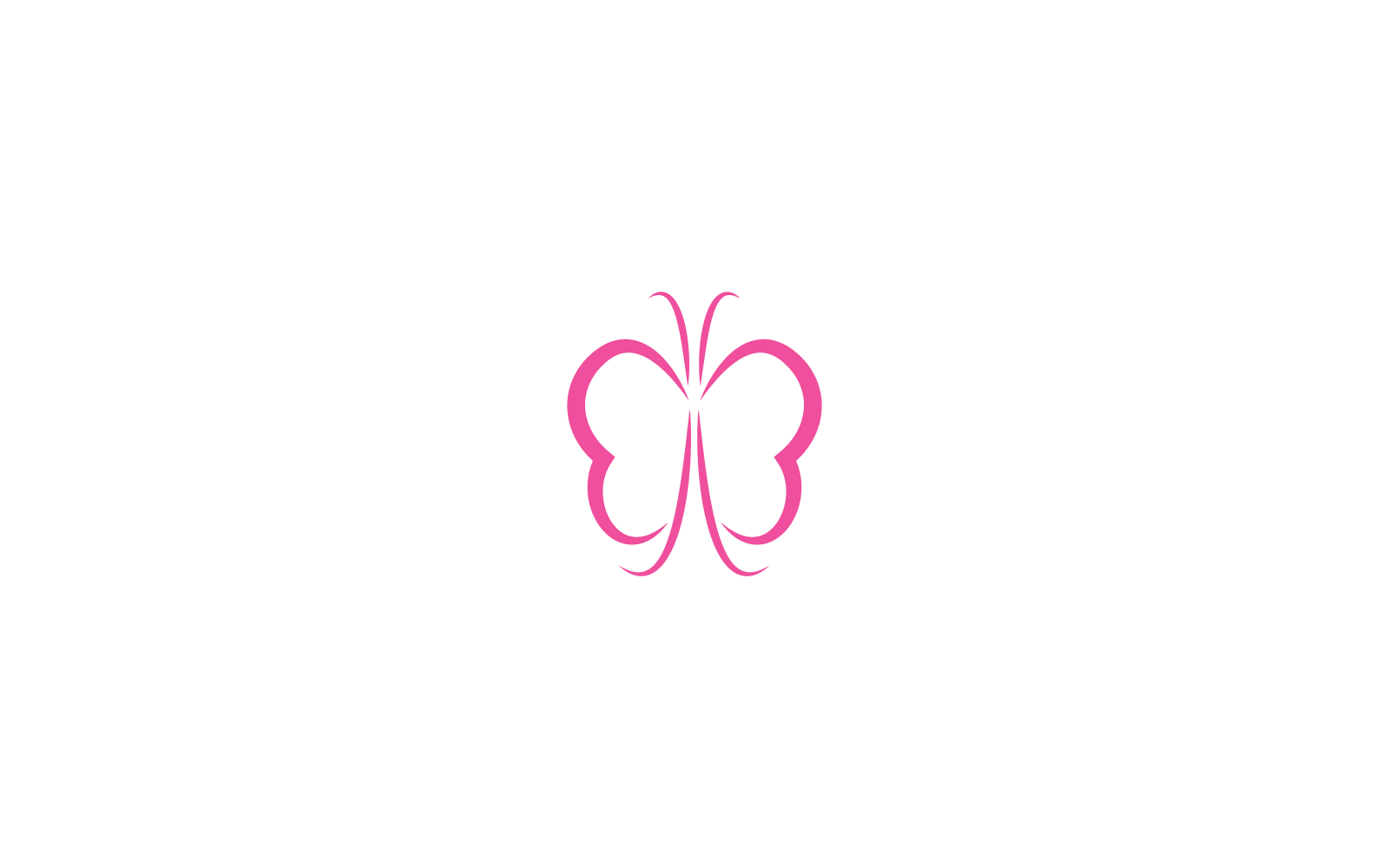 Butterfly icon illustration logo vector