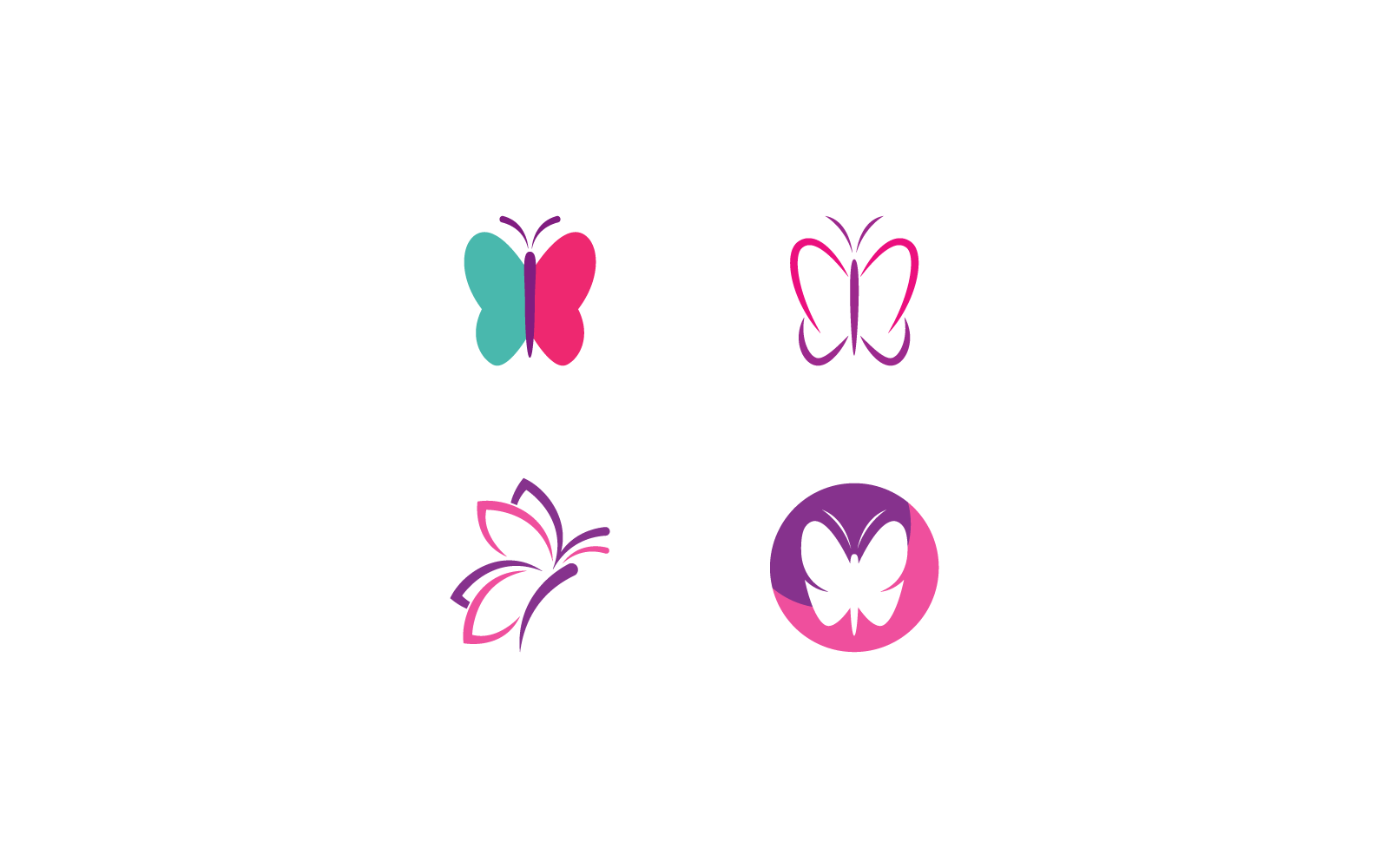 Butterfly Logo design illustration template