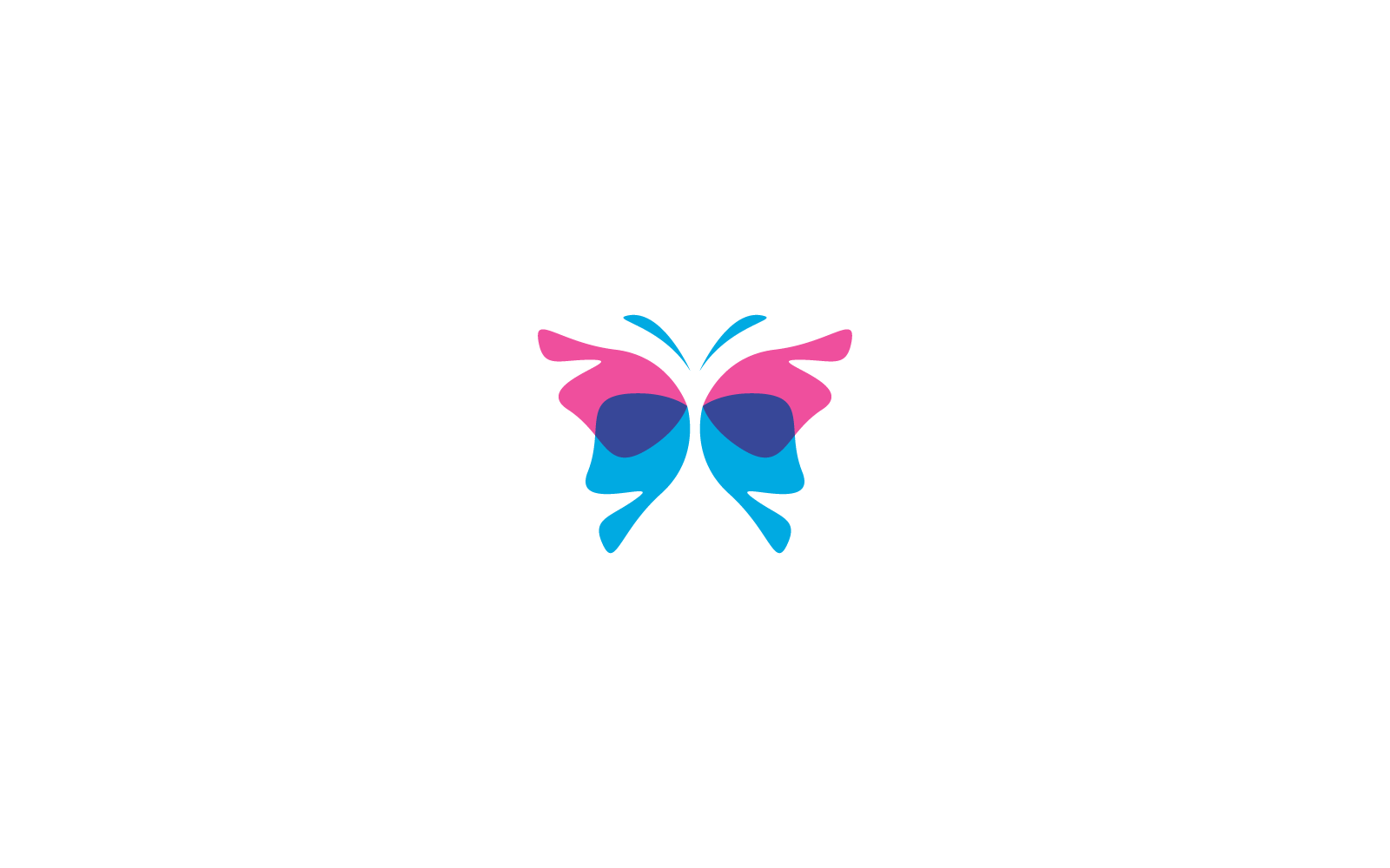 Butterfly Logo sablon Vector design