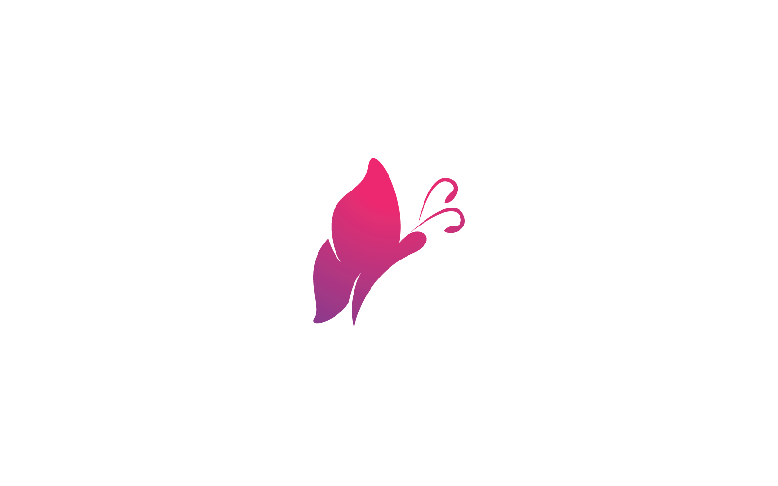 Butterfly Logo Template icon flat design