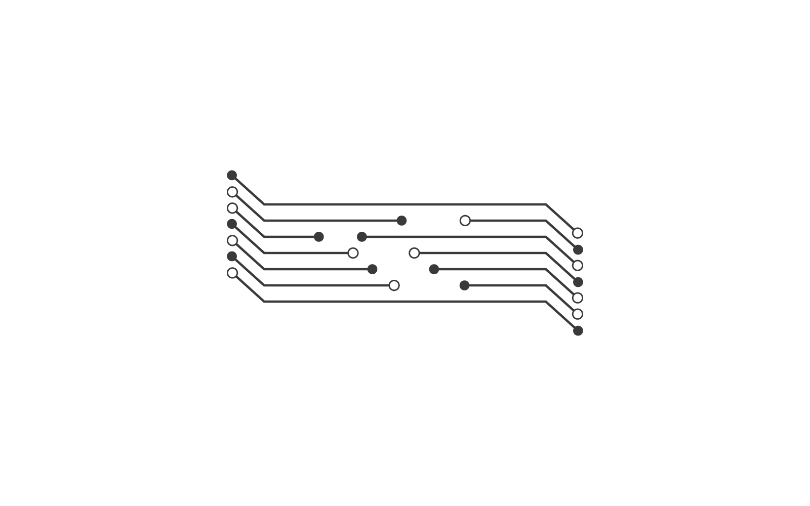 Circuit technology illustration design template Logo Template