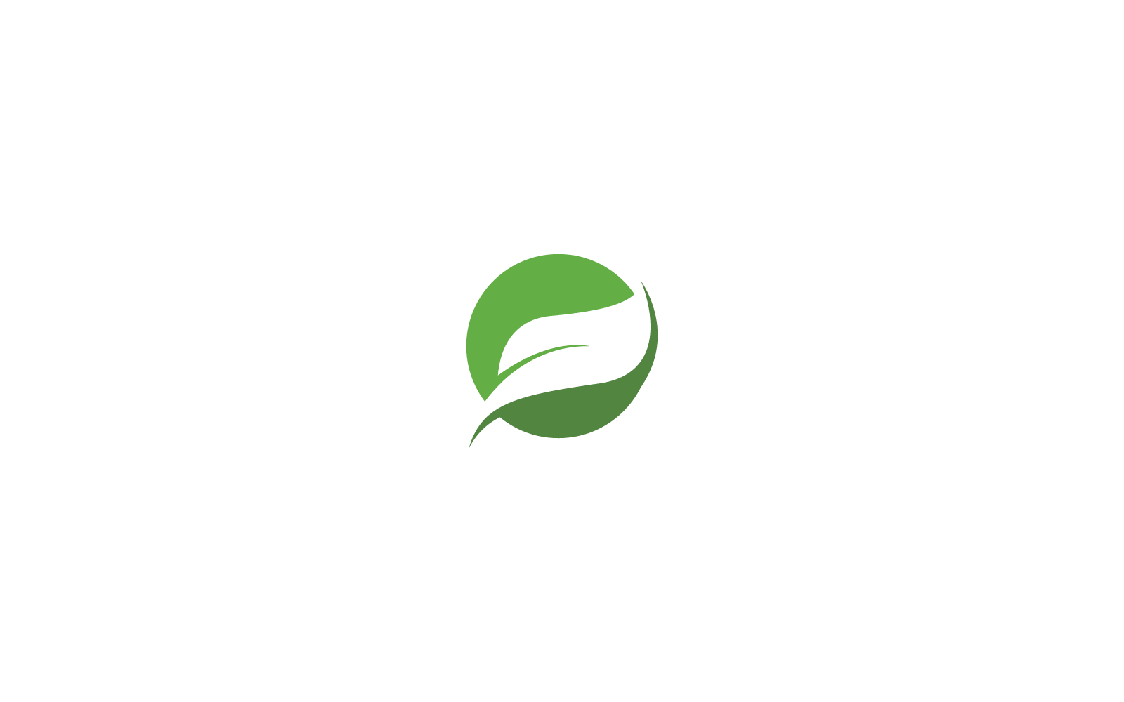 Green leaf logo ecology nature element icon