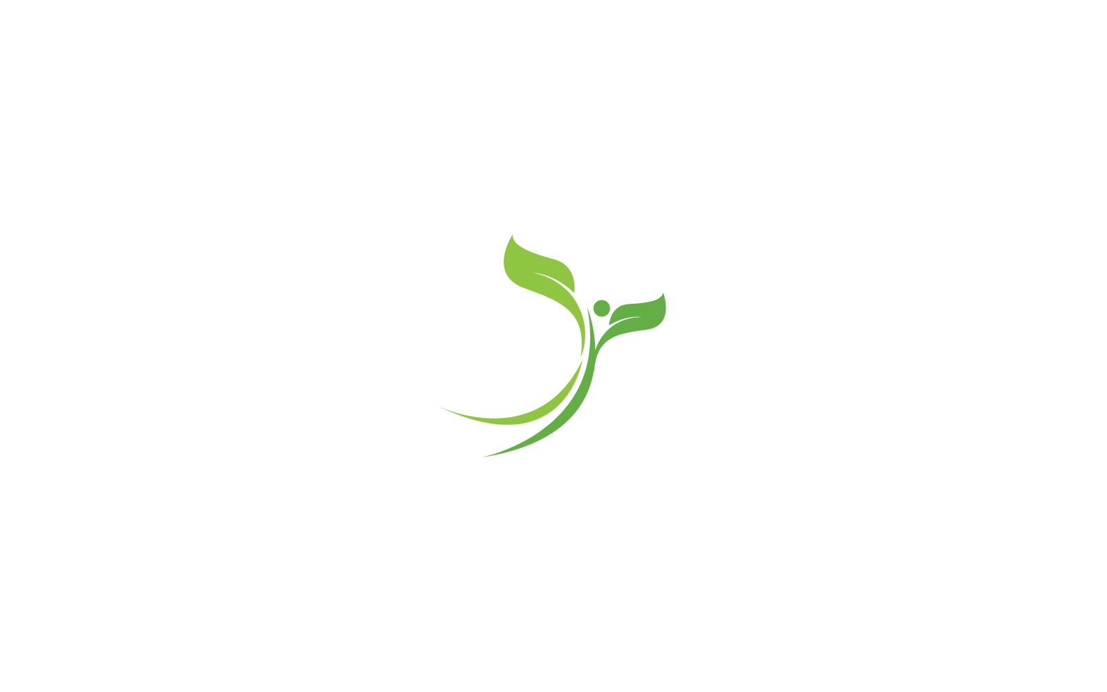 Green leaf logo ecology nature element template