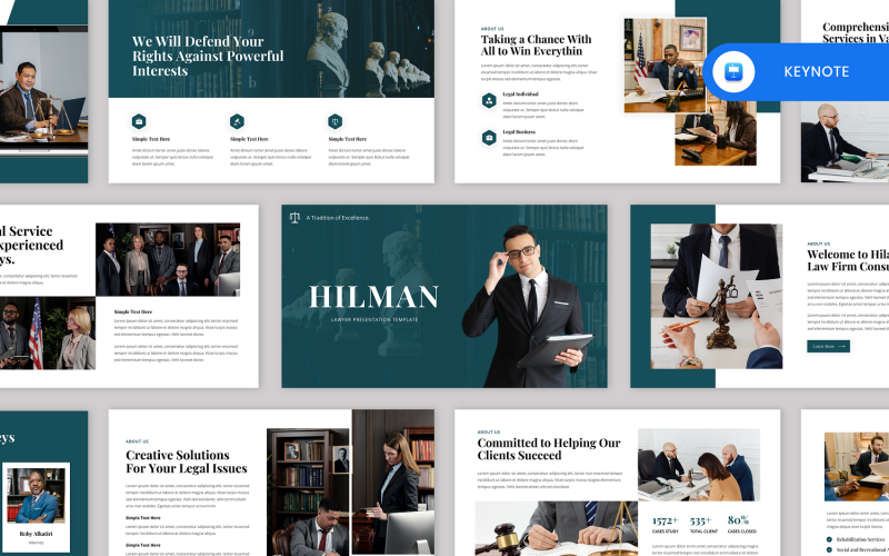 Hilman - Lawyer Keynote Template