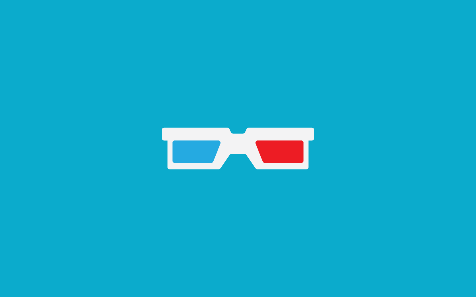 3D Glasses icon vector flat design