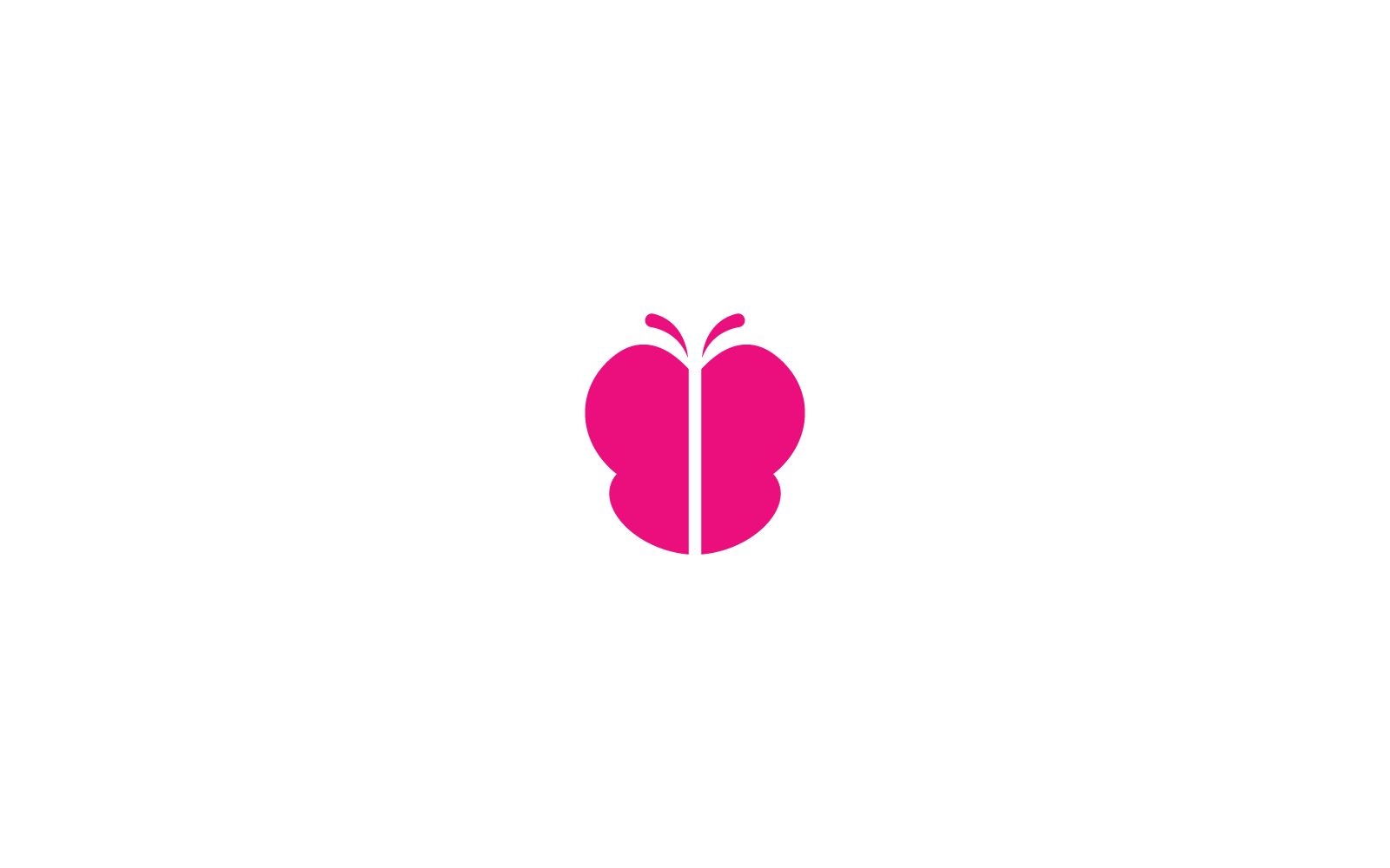 Vlinder Logo Vector pictogram ontwerpsjabloon