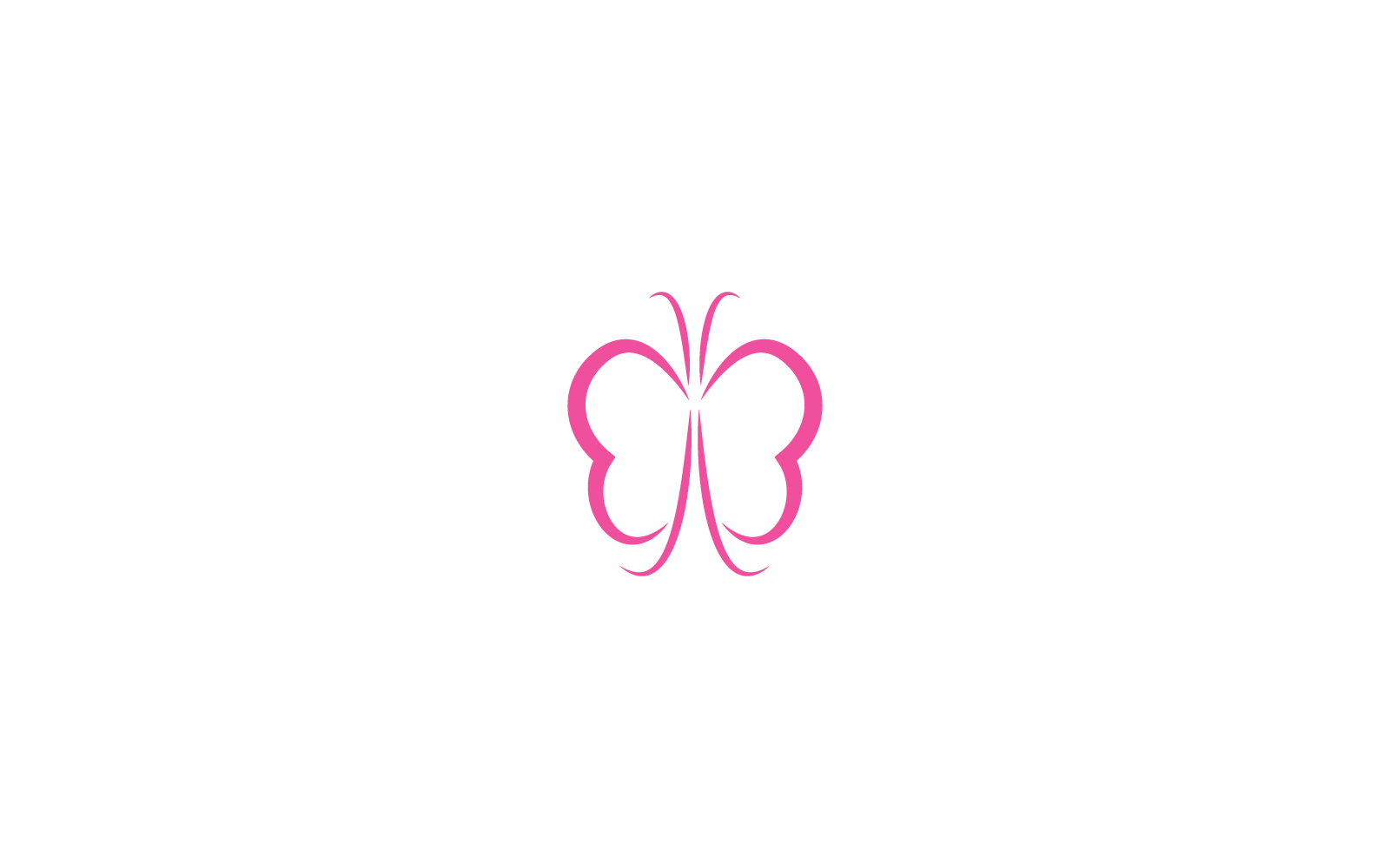Vlinder pictogram illustratie logo vector