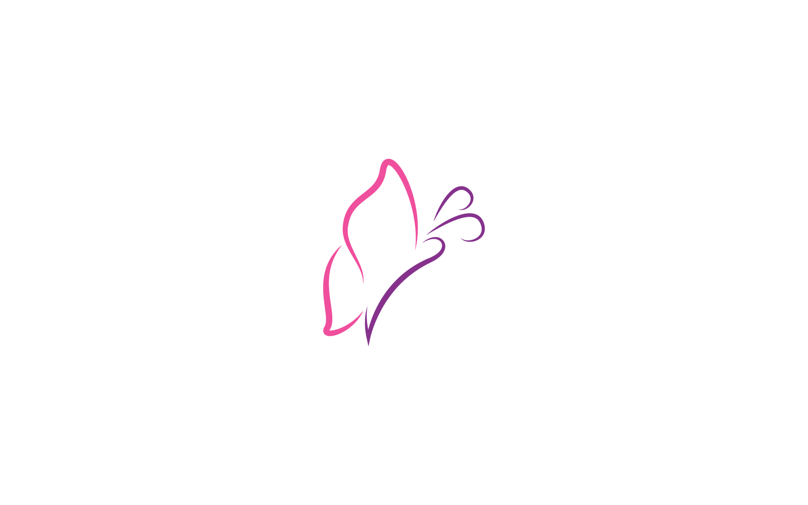 Vlinder pictogram sjabloonontwerp Vector