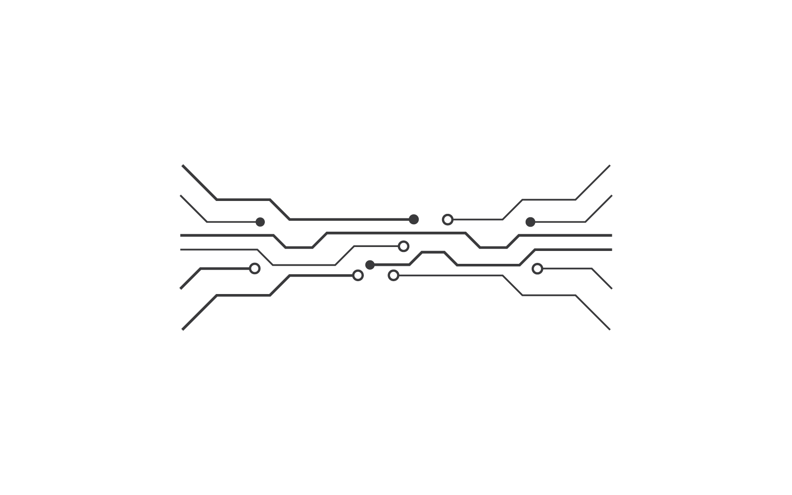 Circuit design technology illustration vector template