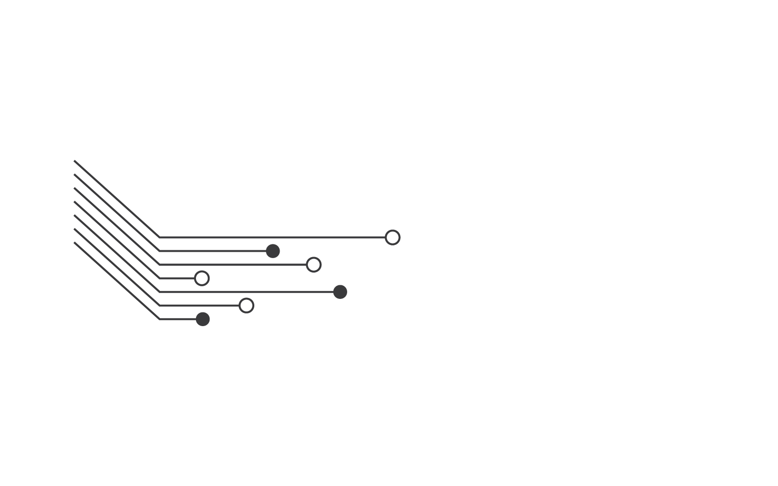 Circuit technology icon illustration design template