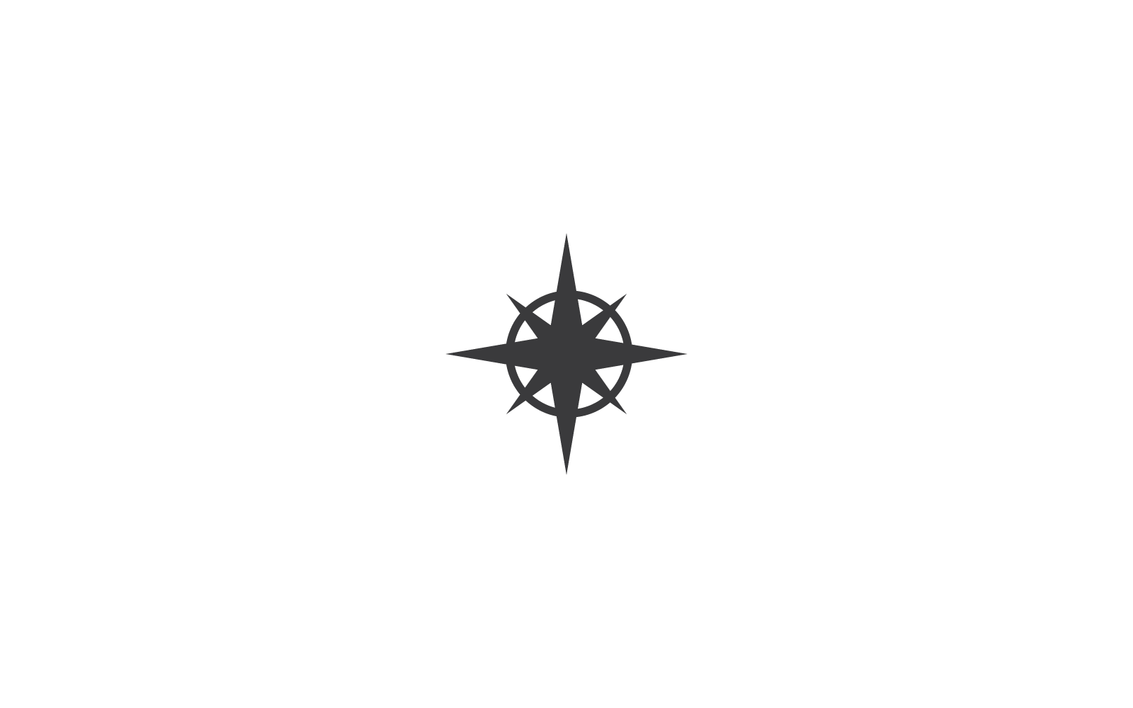 Compass illustration Logo vector flat design