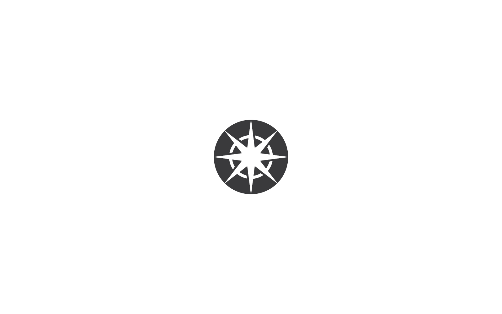 Compass Logo illustration vector flat design