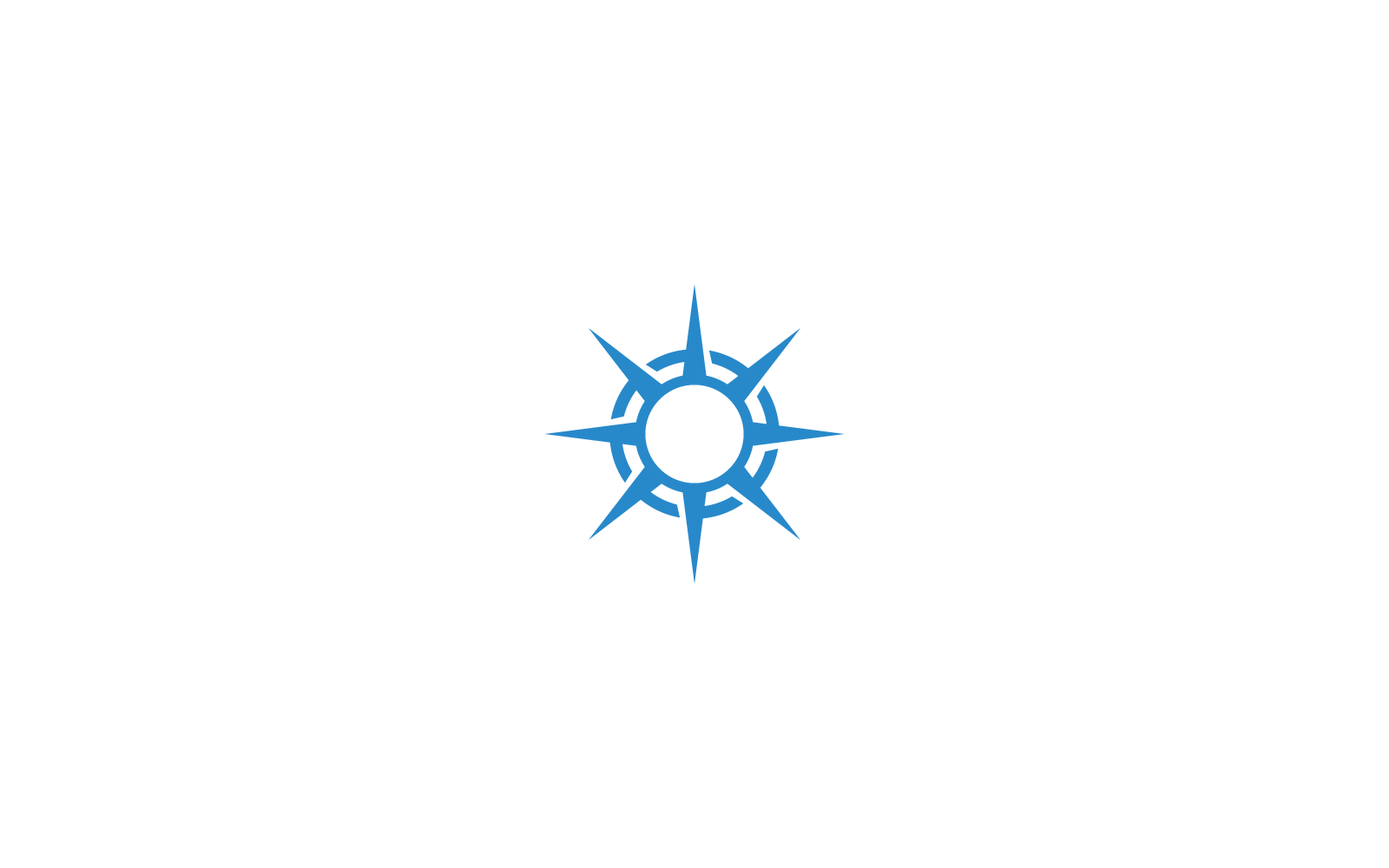 Compass Logo vector flat design template