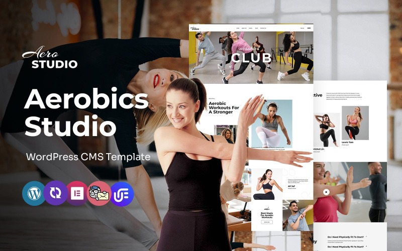 Aero Studio - Aerobics Classes Multipurpose WordPress Elementor Theme WordPress Theme