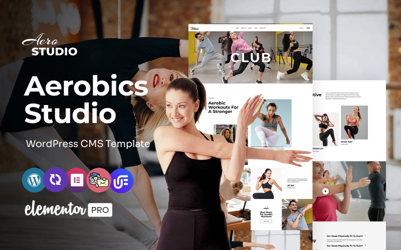 Aero Studio - Aerobics Classes Multipurpose WordPress Elementor Theme WordPress Theme