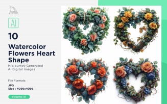 Flowers Heart Shape Celebrating Love 31