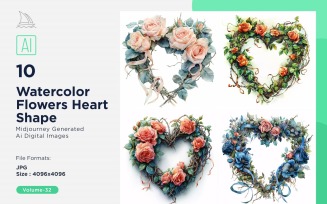 Flowers Heart Shape Love Blossoms 32