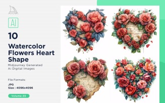 Flowers Heart Shape Love Blossoms 35