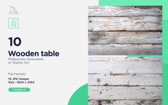 Flatlay Wooden Table 10 Set 02