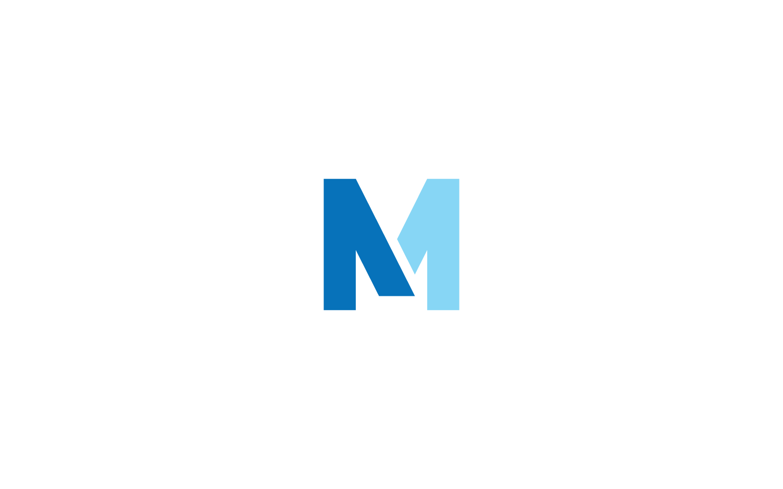 Illustrazione vettoriale del modello logo lettera M