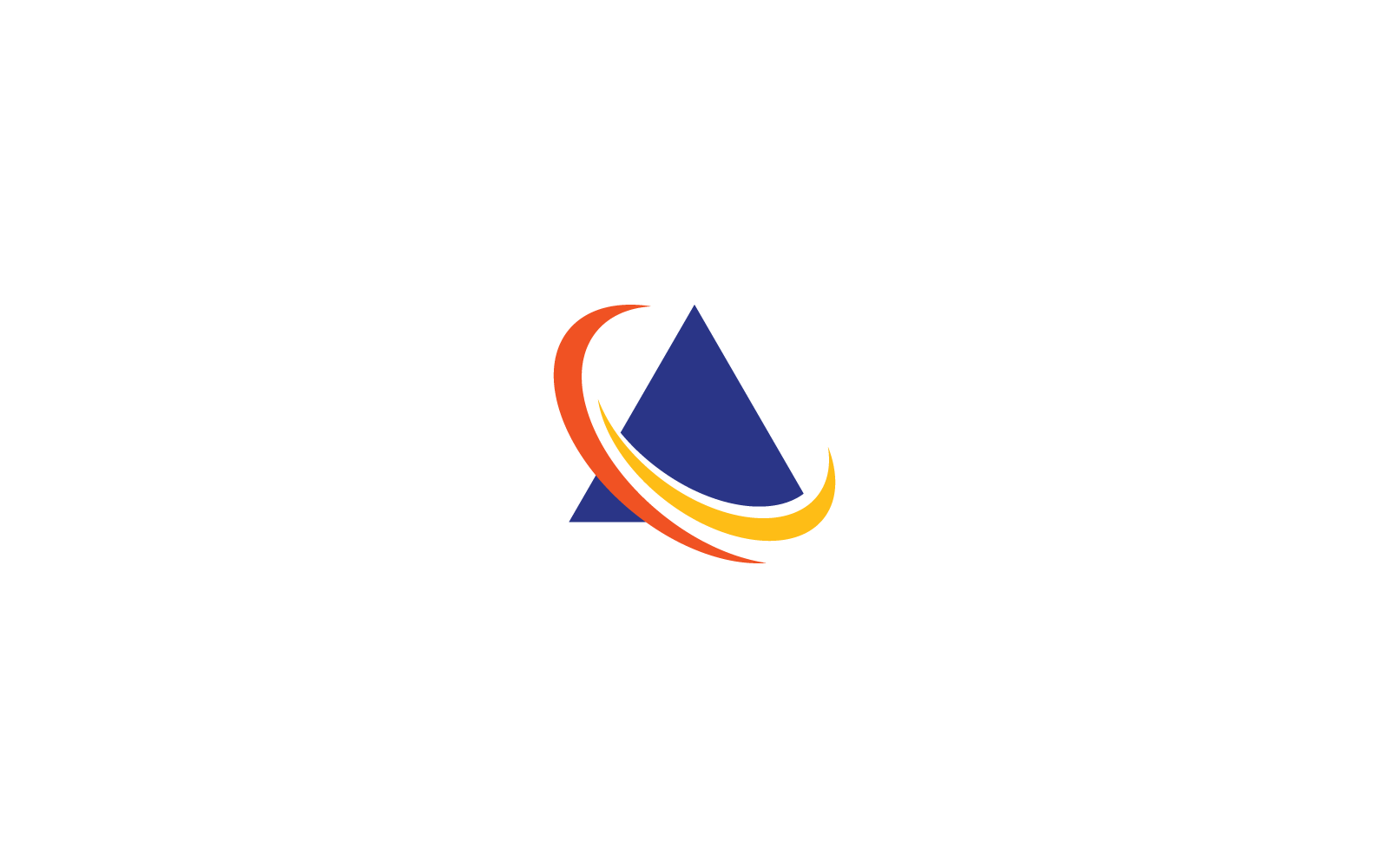 Ilustración de vector de plantilla de logotipo de pirámide