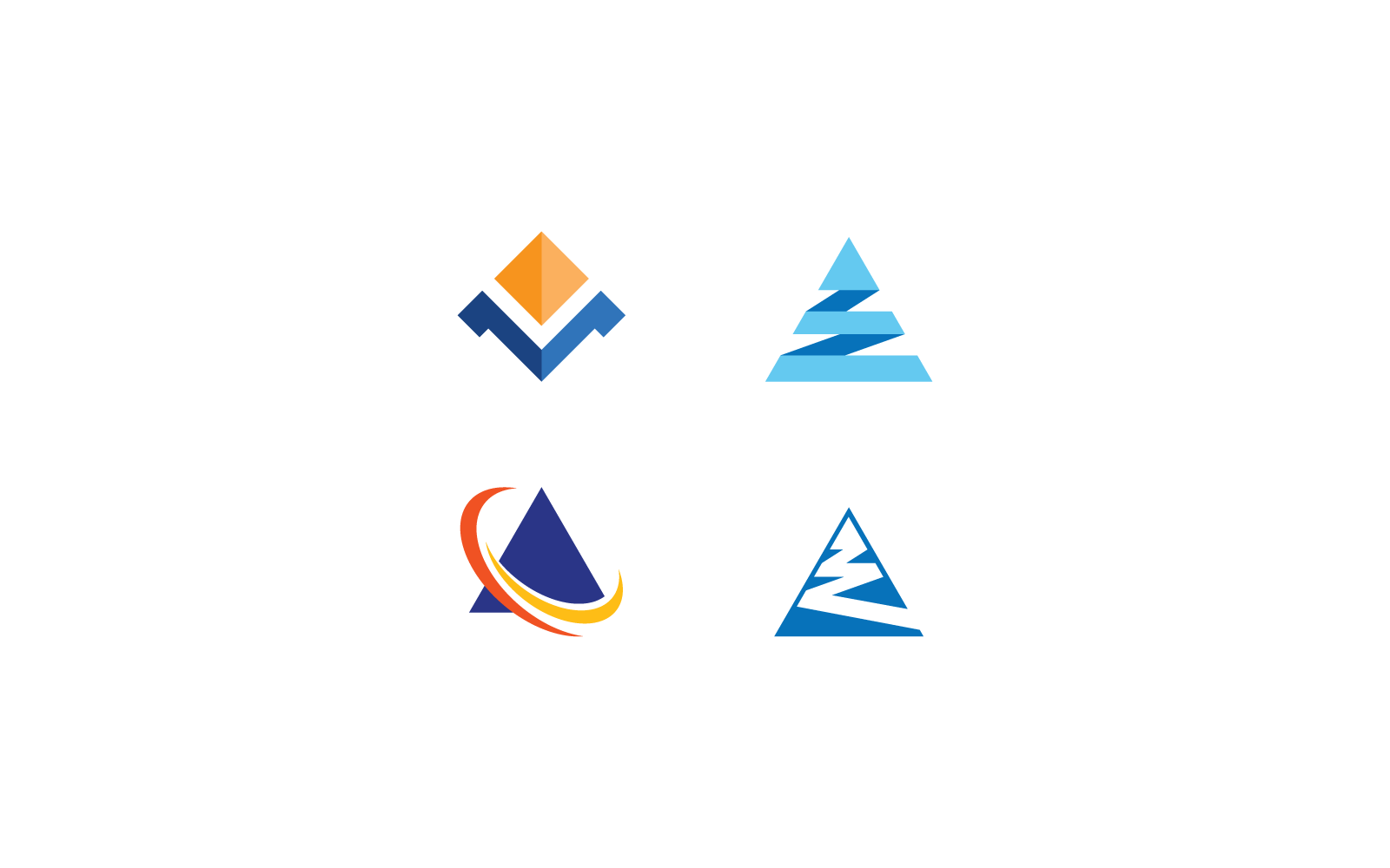 Pyramid Logo design vector ilustration