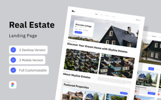 Skyline Estates - Real Estate Landing Page