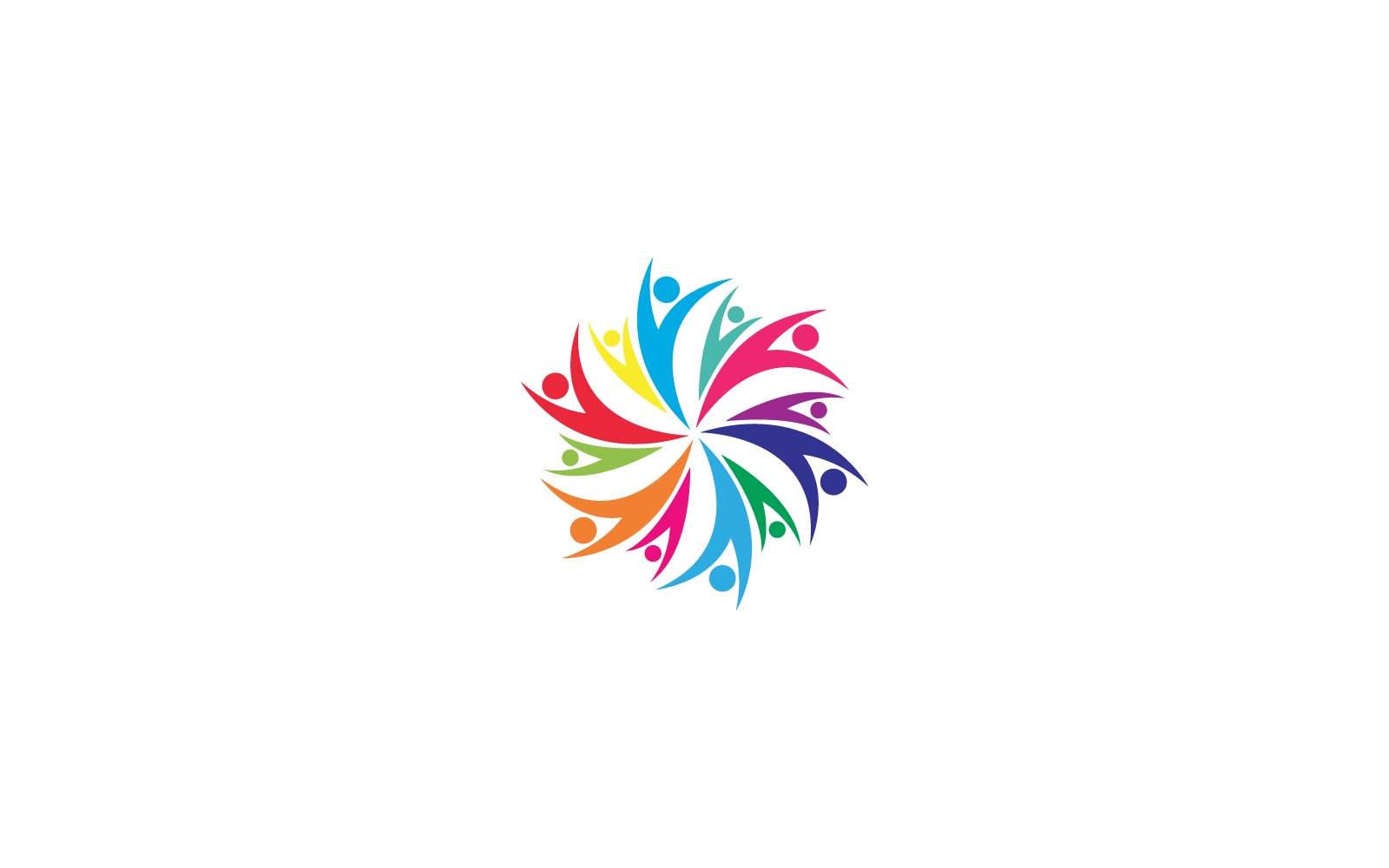 Vettore del modello di logo comunitario, di rete e sociale