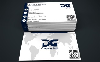 Visiting Card Template with Customizable Designs - 307