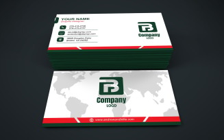 Visiting Card Template with Customizable Designs - 314