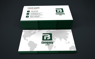 Visiting Card Template with Customizable Designs - 317