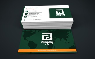 Visiting Card Template with Customizable Designs - 320