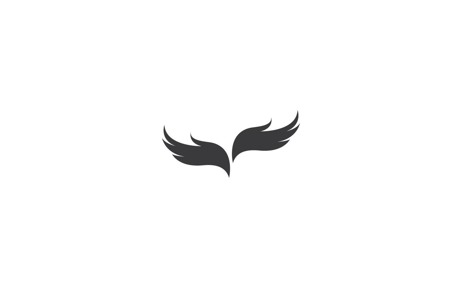 Wing design logo and symbol vector ilustration