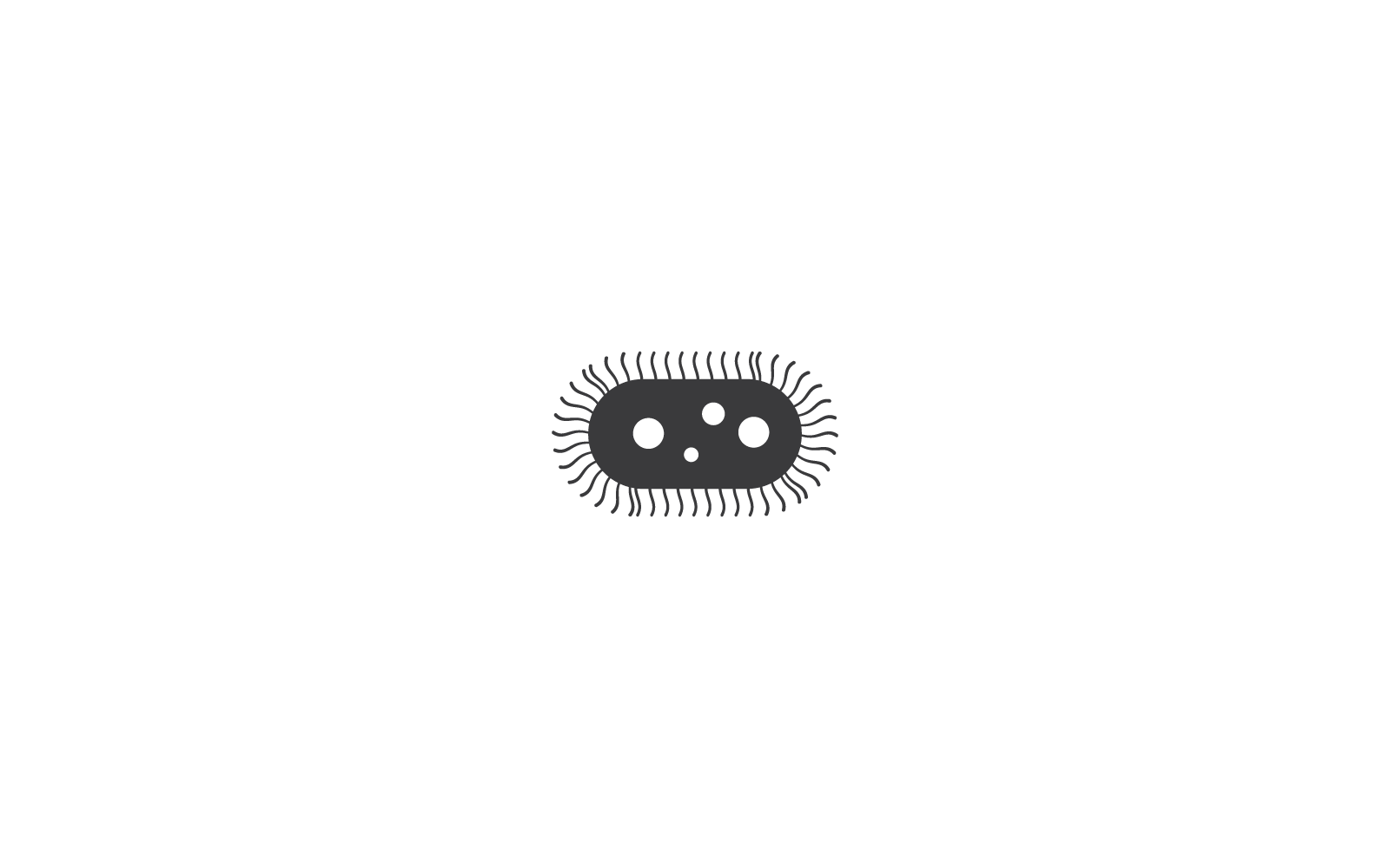Bacteriële probiotische illustratie vector plat ontwerp
