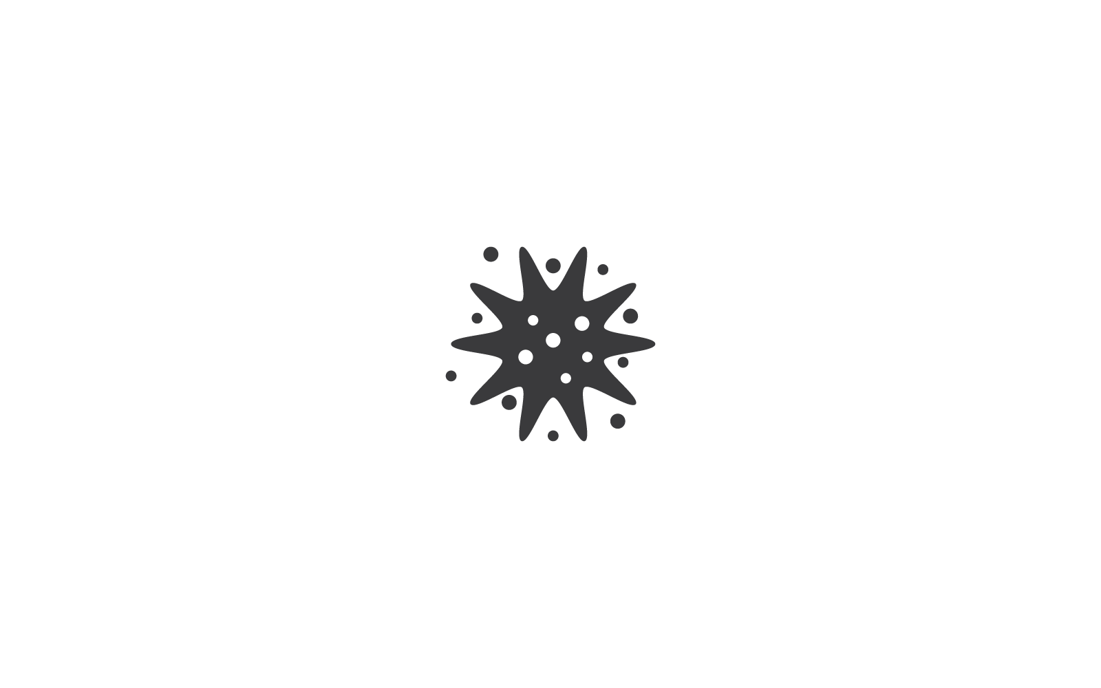 Bacteriële probiotische logo vector plat ontwerp