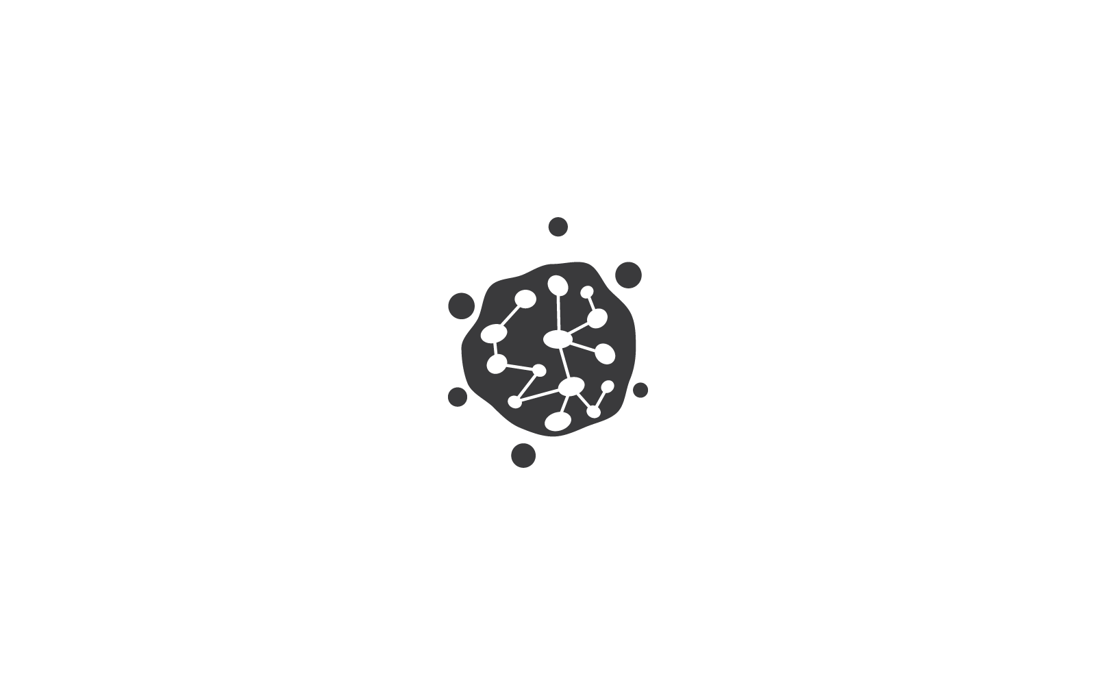 Bakterielles Probiotikum-Symbol, Vektorgrafik, flaches Design