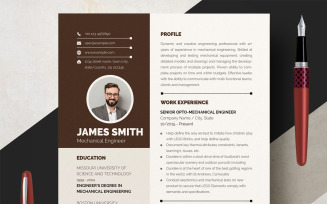 Customizable CV Design Layout