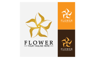 Flower beauty colorful icon logo template version 25