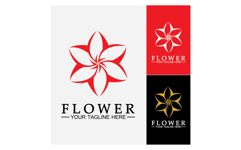 Flower beauty colorful icon logo template version 27 Logo Template