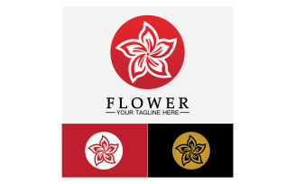 Flower beauty colorful icon logo template version 41