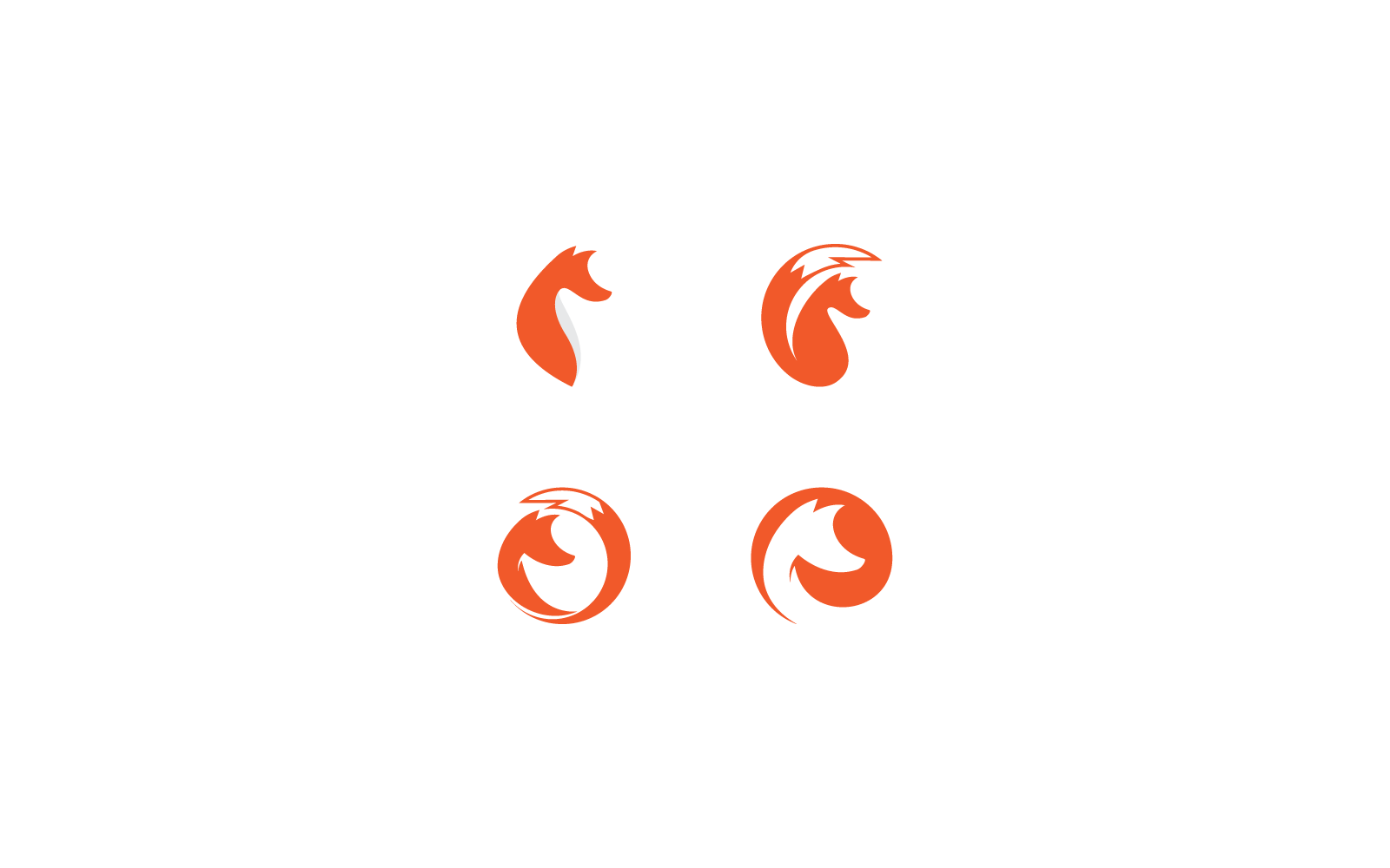 Fox design icon logo illustration vector template