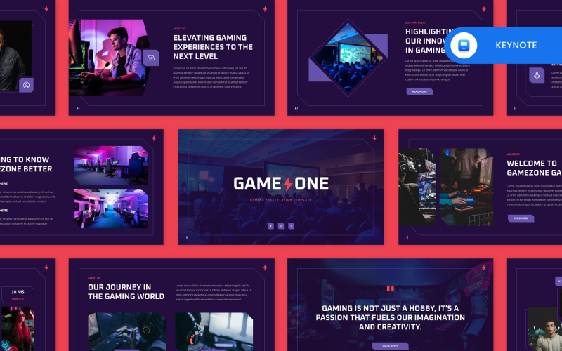 Game One - Games and Sports Keynote Template