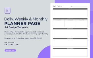 Generic Daliy Planning Pages Planner Template 16