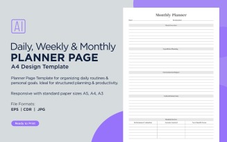 Generic Monthly Planner Planning Pages Planner Template 28