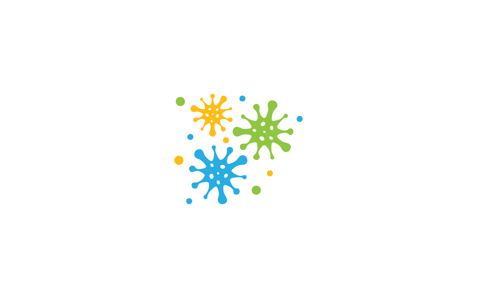 Ilustración bacteriana Diseño plano de vector de icono probiótico