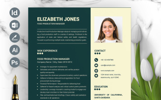 Minimalist Resume Layout Template